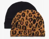mini-rodini-czapeczka-niemowleca-basic-leopard-2-pack-rozm-40-42-stan-nowy