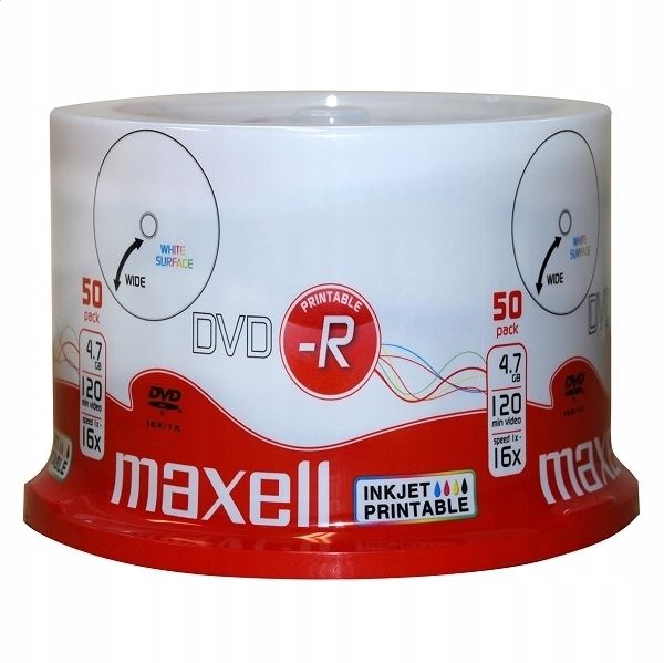 Płyta DVD Maxell DVD-R 4,7 GB 50 szt.