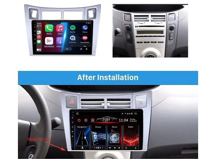 radio-android-fs4-pro-yaris-vitz-platz-4-64-carplay-androidauto-dsp-stan-nowy
