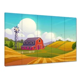 obrazy-225x160-farma-w-pieknej-scenerii-wiejskiej