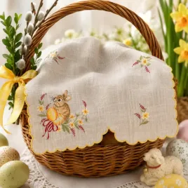 serweta-haftowana-krzyzak-krolik-45x45-cm