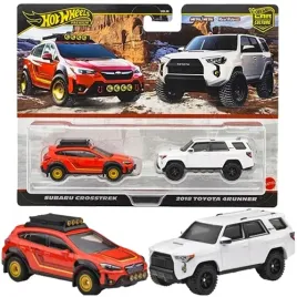 hot-wheels-premium-subaru-crosstrek-toyota-4runner-samochod-autko-mattel