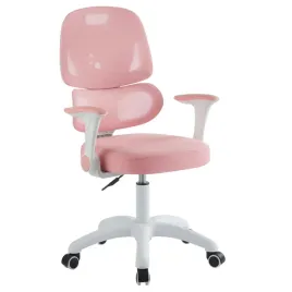 krzeslo-rozowe-zdobione-dzieciece-junior-miekkie-regulowane-pink-96-108-cm
