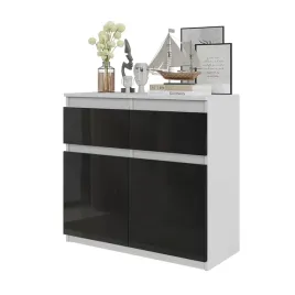 komoda-bialy-czarny-polysk-2-szuflady-2-drzwi-2-polki-szafka-80-cm-salon