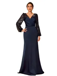 shein-granatowa-sukienka-wieczorowa-z-cekinowymi-rekawami-40-42-1la
