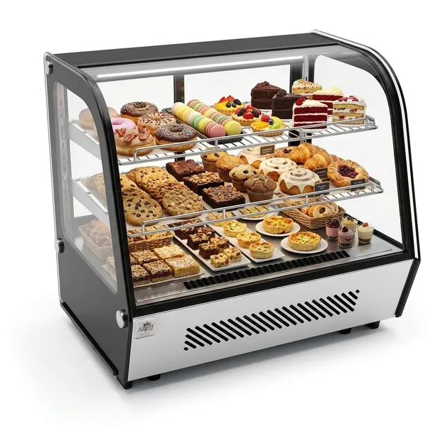 Witryna chłodnicza nastawna z oświetleniem LED, 702x568x686 mm 120l RTW