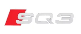 emblemat-logo-napis-do-audi-sq3-srebrny-polysk-chrom