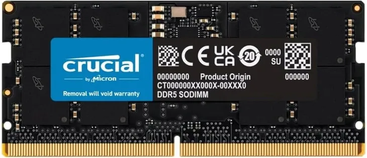 Pamieć Crucial DDR5 SODIMM 16GB/5600 CL46 (16Gbit) Tray