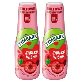 2x-syrop-tymbark-jablko-wisnia-500-ml-koncentrat-do-saturatora-wody-do-10l