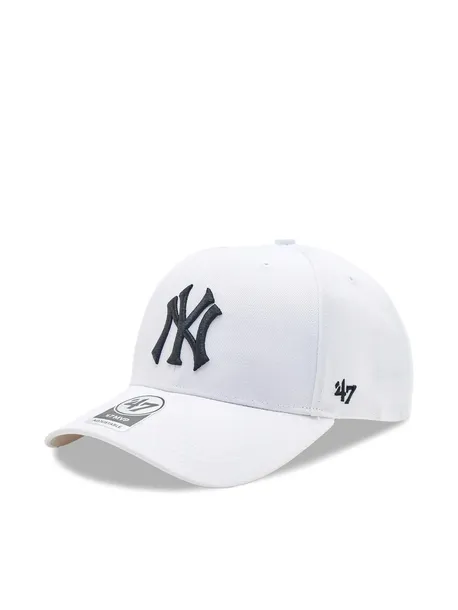 CZAPKA Z DASZKIEM 47 Brand New York Yankees B-MVPSP17WBP-BK Biały