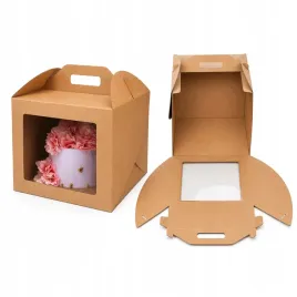 karton-pod-tort-ciasto-30-cm-kraft-rubicello-z-uchwytem-raczka-okienkiem