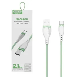 kabel-usb-typ-c-2-1a-somostel-zielony-2100mah-quick-charger-1-2m-powerline