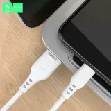kabel-usb-micro-denmen-bialy-2-4a-1m-d01v
