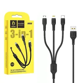 kabel-usb-3w1-denmen-2-4a-czarny-1m-d05e-typ-c-micro-iphone