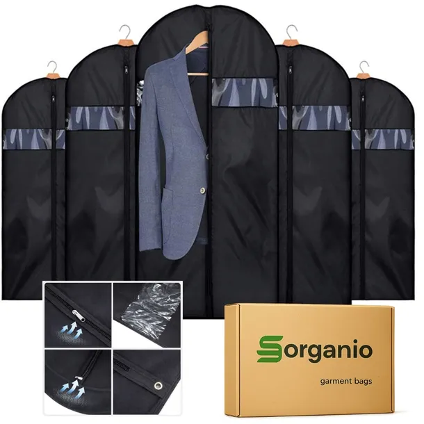 POKROWCE NA ODZIEŻ ubrania garnitur kurtkę 5-CIO PACK 60X100 -solidne!