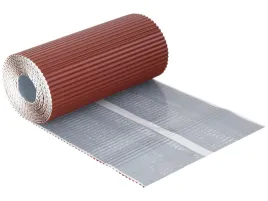 parotec-tasma-kominowa-olowiana-2d-ryflowana-kolor-kasztan-ral-8012-wymiar-300-mm-x-5-m