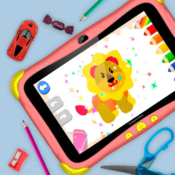 tablet-dla-dzieci-fun-808-czerwony-ekran-dotykowy-tak