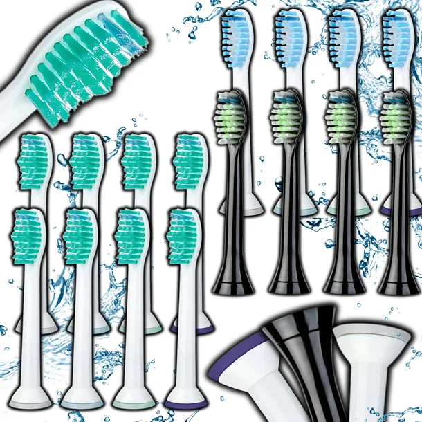 16X KOŃCÓWKI PHILIPS SONICARE 12 SZT DO SZCZOTECZKI SONICZNE ZESTAW 16 SZT.
