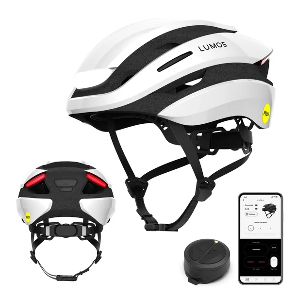 Lumos Ultra inteligentny kask rowerowy światła LED, kierunkowskazy 54-61 cm