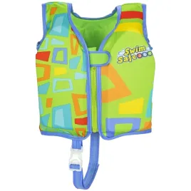dziecieca-kamizelka-do-plywania-regulowana-bestway-aquastar-swim-zielona