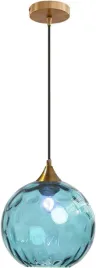 lampa-wiszaca-niebieska-szklana-okragla-e27