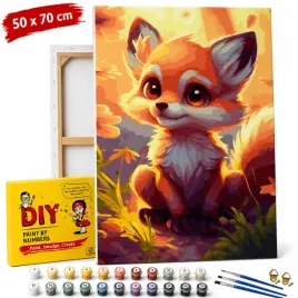 obraz-do-malowania-po-numerach-z-rama-uroczy-maly-lisek-50x70-cm