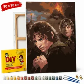 obraz-do-malowania-po-numerach-z-rama-frodo-i-sam-wladca-pierscieni-50x70cm