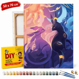 obraz-do-malowania-po-numerach-z-rama-pokemon-umbreon-i-espeon-50x70-cm