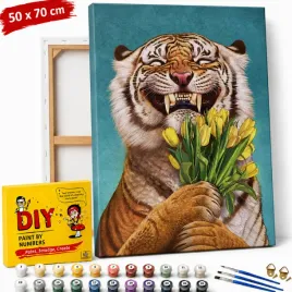 obraz-do-malowania-po-numerach-z-rama-tygrys-z-kwiatami-50x70-cm