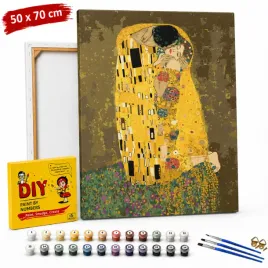 obraz-do-malowania-po-numerach-z-rama-pocalunek-gustav-klimt-50x70-cm