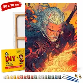 obraz-do-malowania-po-numerach-z-rama-wiedzmin-geralt-igni-50x70-cm