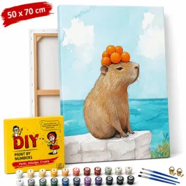 obraz-do-malowania-po-numerach-z-rama-kapibara-z-pomaranczami-50x70-cm