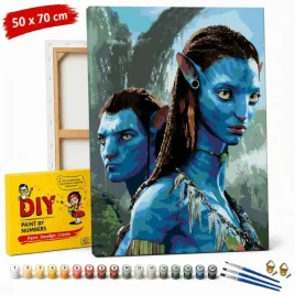obraz-do-malowania-po-numerach-z-rama-jake-i-neytiri-avatar-50x70-cm