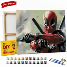 obraz-do-malowania-po-numerach-z-rama-deadpool-z-bronia-70x50-cm