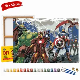 obraz-do-malowania-po-numerach-z-rama-avengers-w-akcji-70x50cm