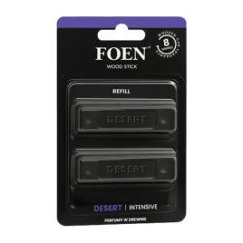 foen-wood-stick-desert-refill-zestaw-2-wkladow-do-zapachu-samochodowego