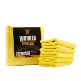 work-stuff-worker-yellow-5-pack-40x40cm-320gsm-uniwersalna-mikrofibra