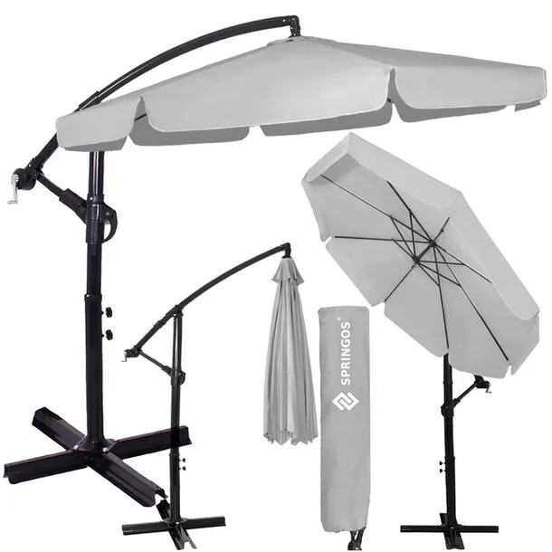 Parasol ogrodowy z regulacją kąta pochylenia 350 cm duży na balkon, taras j