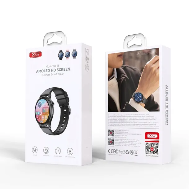 xo-smartwatch-j6-amoled-czarny-material-paska-guma
