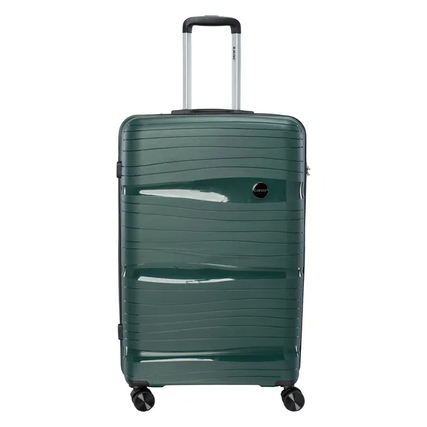 Walizka HI-TEC CUENCA 97 Zielona Twarda Skorupa Obrotowe Kółka 97 l