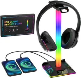 stojak-na-sluchawki-led-rgb-10-kolorow-z-ladowarkami-2x-usb1x-usb-c-czarny