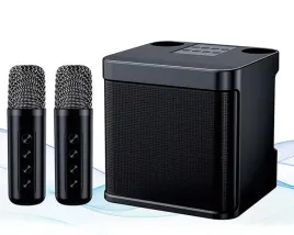 przenosny-glosnik-z-2-mikrofonami-bluetooth-karaoke-mumuwind-czarny