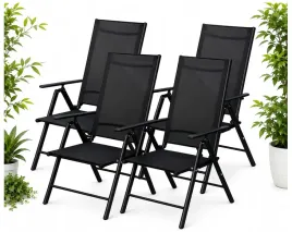 krzesla-ogrodowe-4x-rozkladane-aluminiowe-lezak-taras-balkon-ogrod-czarne