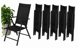 krzesla-ogrodowe-6x-rozkladane-aluminiowe-lezak-taras-balkon-ogrod-czarne