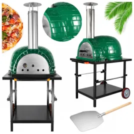 piec-do-pizzy-ceramiczny-weglowy-26-zielony-z-akcesoriami-termometr-wozek