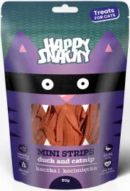 happy-snacky-mini-paski-z-kaczki-z-kocimietka-miekki-przysmak-dla-kota-80g