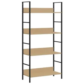 regal-4-poziomowy-debowy-i-czarny-60x276x1245-cm-stal-i-material-drewn