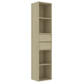 regal-z-4-polkami-i-2-szufladami-dab-sonoma-36x30x171-cm