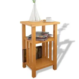 stolik-debowy-z-polkami-brazowy-27x35x55-cm