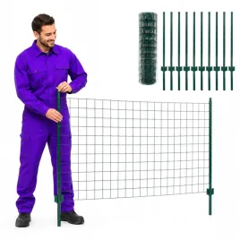 ogrodzenie-euro-z-stali-pokrytej-pvc-20x1-m-zielone